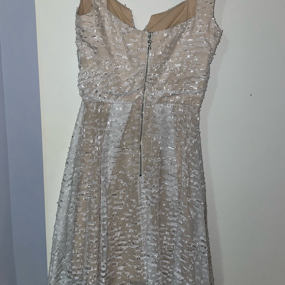 ✨HOST PICK✨ Cue Blush and White Fit and Flare Dress - Picture 6 of 7
